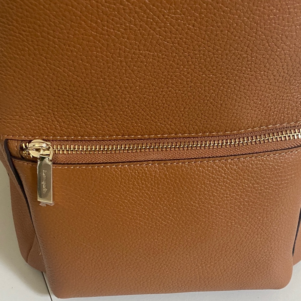 Kate Spade Leila Medium Dome Backpack Pebbled Leather Warm Ginger NWOT - Picture 6 of 11